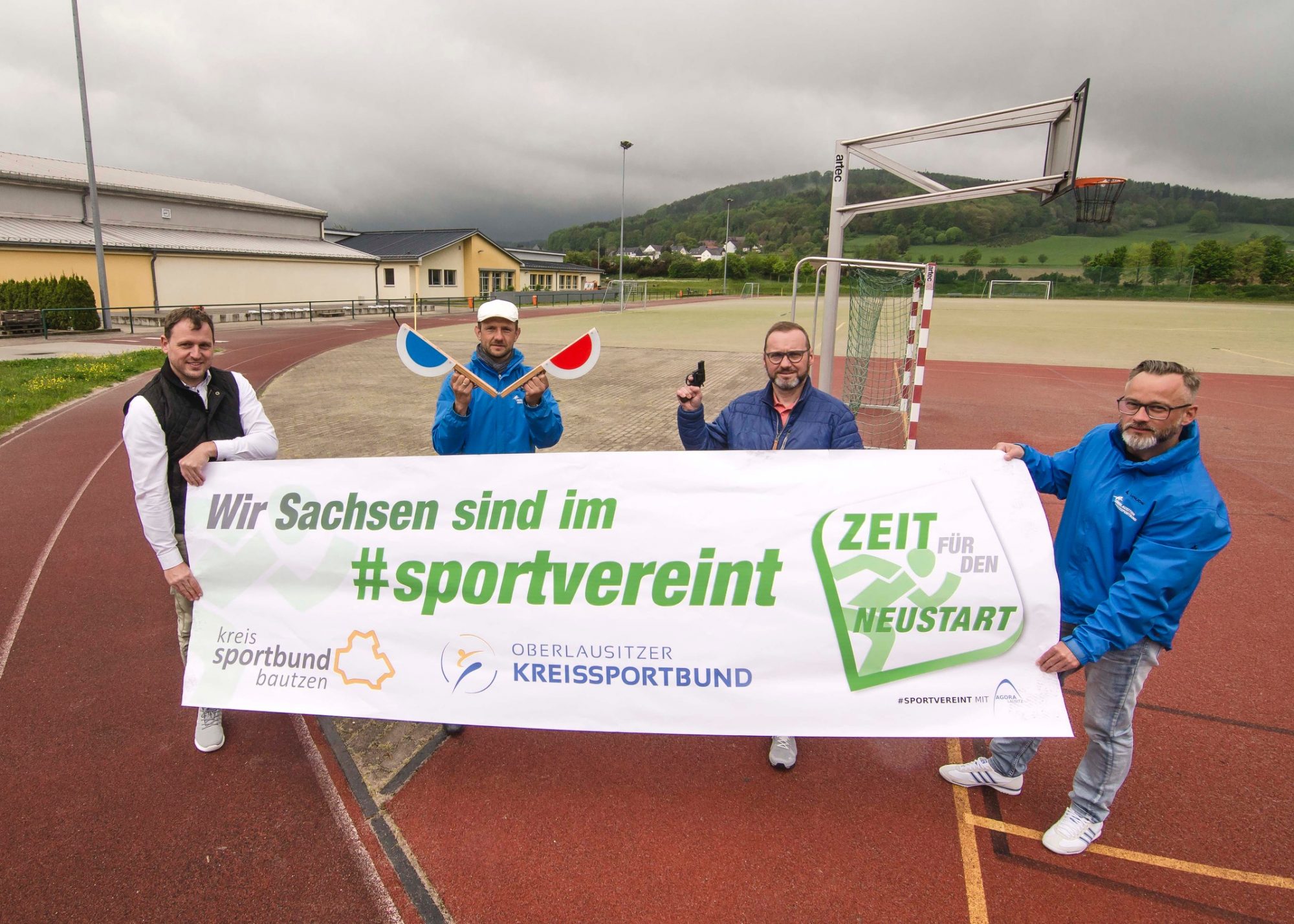 Banner im "Wir Sachsen sind im #sportvereint"