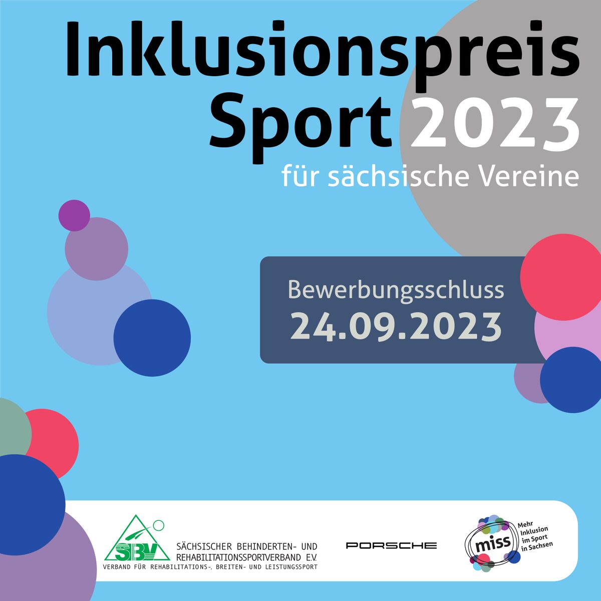 Inklusionspreis Sport für sächsische Vereine 2023