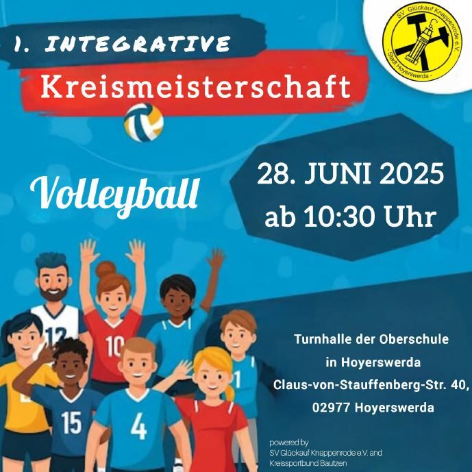 Einladung zur 1. Integrativen Kreismeisterschaft im Volleyball