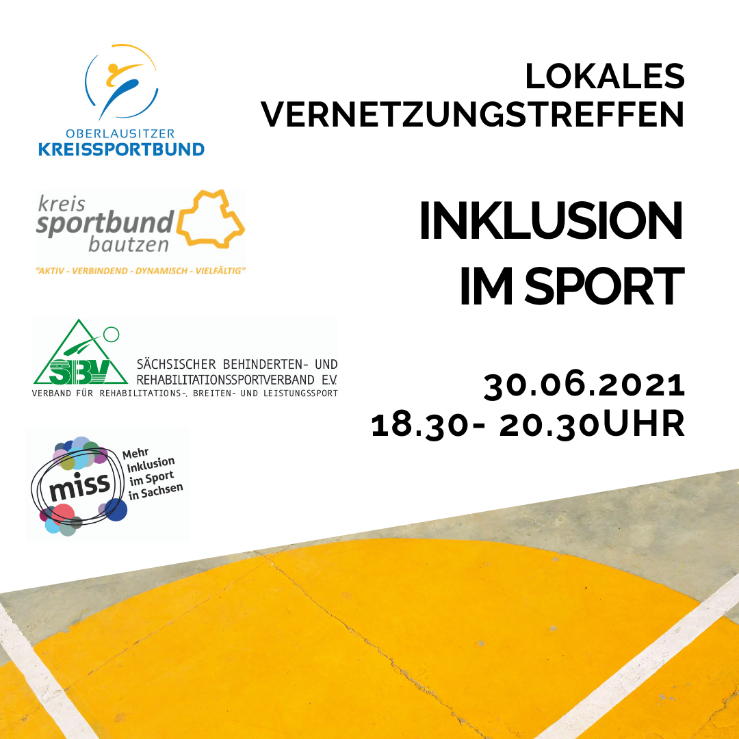 Lokales Vernetzungstreffen „Inklusion im Sport“ – Digitale Auftaktveranstaltung